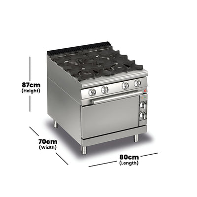 baron-700-series-gas-cooking-range-4-burners-on-gas-oven-gas-power-34-9-kw-80-x-70-x-87-cm