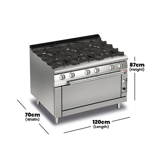 baron-700-series-gas-cooking-range-6-burners-on-gas-wide-oven-gas-power-40-4-kw-120-x-70-x-87-cm