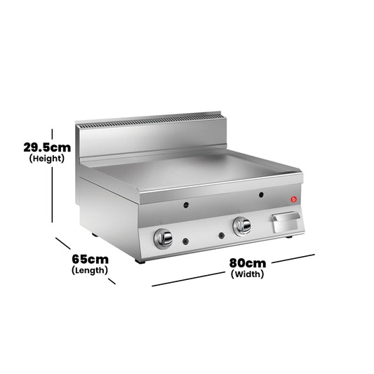 baron-n6ft-g800-gas-griddle-with-smooth-plate-with-rounded-edges-gas-power-12-5-kw-80-x-65-x-29-5-cm