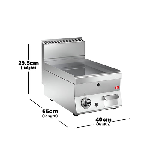 baron-n6ftt-g400-gas-griddle-with-smooth-plate-gas-power-6-5-kw-40-x-65-x-29-5-cm