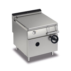 Baron Q90BR/G81 Stainless Steel Gas Bratt Pan Manual Tilting, 80 L, Gas Power 20 kW, 80 x 90 x 87 cm