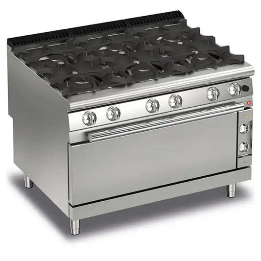 Baron Q90PCFL/G1201 Gas Range 6 Burners With Oven & Cabinet Power 41.9 kW