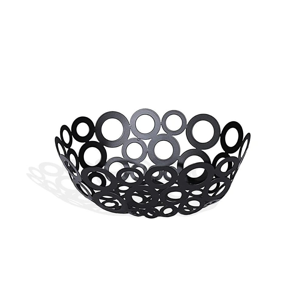 American Metalcraft WBW96 Steel GOGO Oval Basket Black 23 x 15 x 8 cm