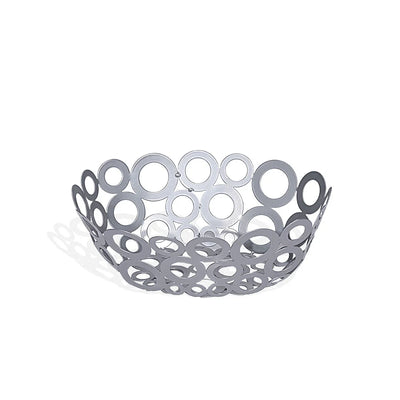 American Metalcraft WCW69 Steel GOGO Oval Basket Silver 23 L x 15 W x 8 H cm