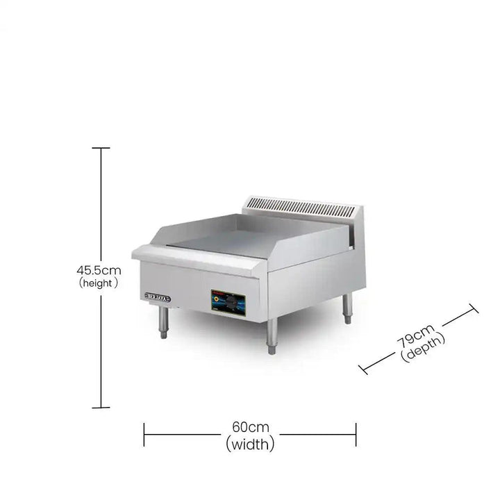 Berjaya EG3500-17 Electric 3500W Table Top Griddle 1-Phase, 60 X 79 X 45.5 cm - HorecaStore