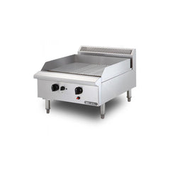 Berjaya GG2BHR-17 Gas Griddle Halfribbed 2 Burner Cooking Surface, Power 15.236 KW