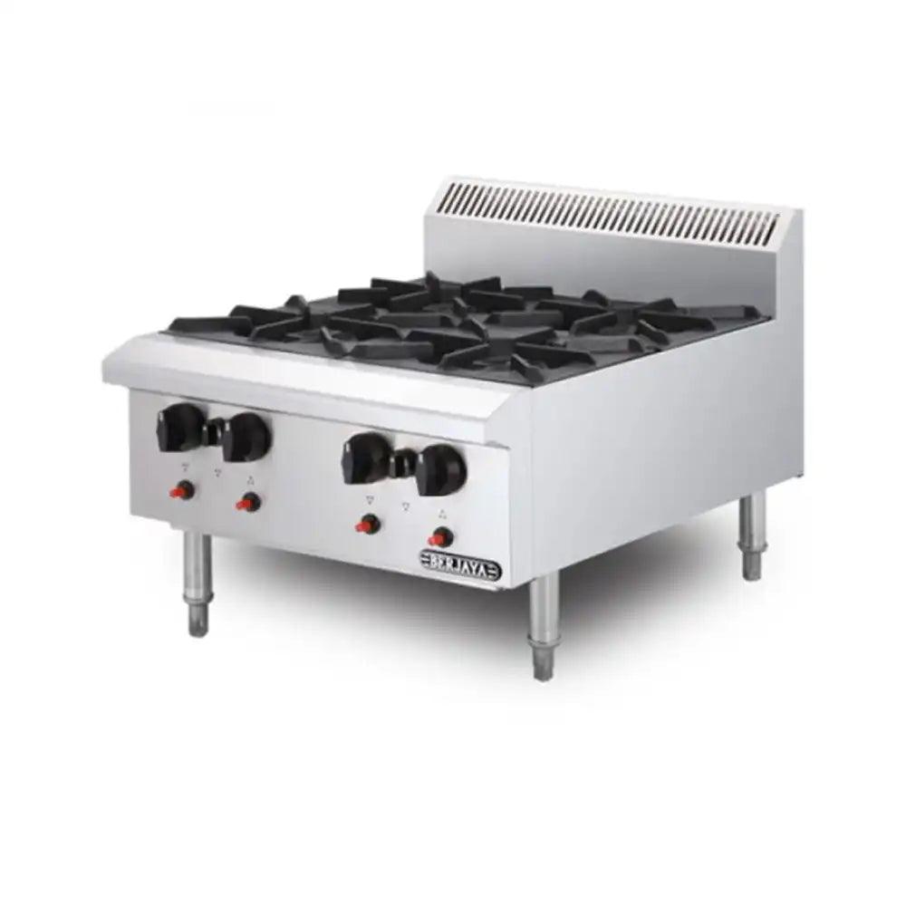 Berjaya OB4-17 Gas Table Top Vertical 4 Open Burners, Power 23.44 KW - HorecaStore