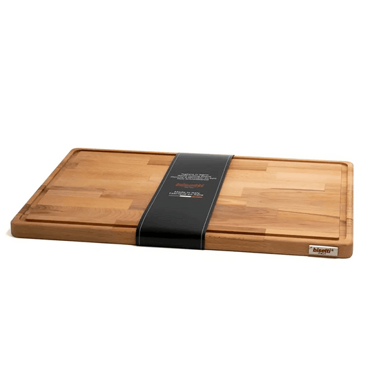 Bisetti 26301 Beechwood Tagliere Rectangle Cutting Board Medium, 40 X 25 X 2 CM - HorecaStore