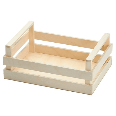 Bisetti 27102 Plywood Cassetta Vintage Bread Box Natural, 20 X 14 X 10 CM - HorecaStore