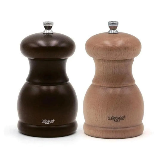 Bisetti 53T Beechwood Macina Pepper Mill Walnut, 11.5CM