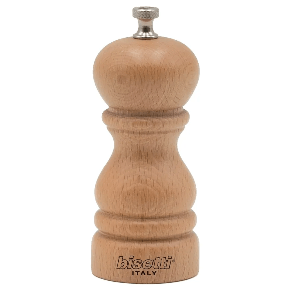 Bisetti 6150MSN Beechwood Roma Salt Mill Natural, 13CM - HorecaStore