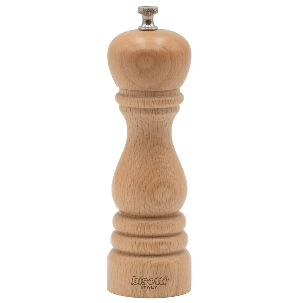 Bisetti 6151MSN Beechwood Roma Salt Mill Natural, 19CM - HorecaStore