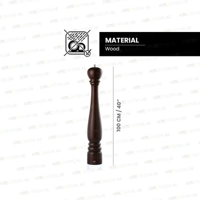 Bisetti 6158T Roma Pepper Mill, H 100cm - HorecaStore