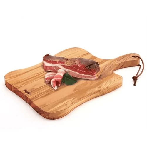 Bisetti 63003 Olive Wood Cutting Board Large Rustic, 41 X 25 X 2 CM