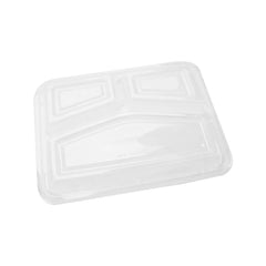 Hotpack Lid For Rectangular 3 Compartment Container (Only Lid), 22.9 x 17.9 x 5 cm, 300 PCs