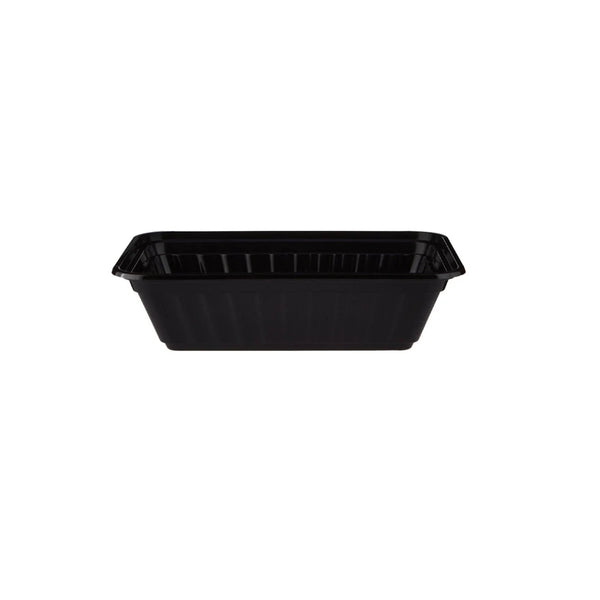 Hotpack Black Base Heavy Duty Rectangular Container Without Lid, 710 ml, 300 PCs