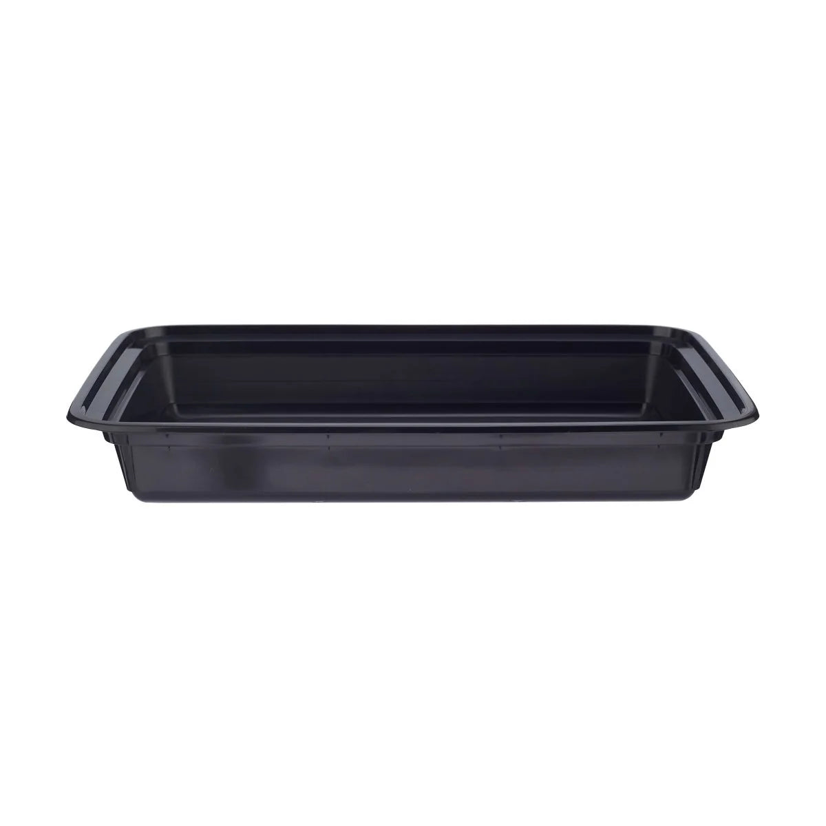 Hotpack Black Base Rectangular Container Without Lid, 29.1 x 19.9 x 6.3 cm, 1715 ml, 150 PCs