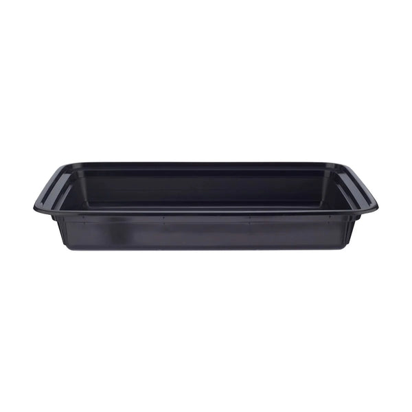 Hotpack Black Base Rectangular Container Without Lid, 29.1 x 19.9 x 6.3 cm, 1715 ml, 150 PCs