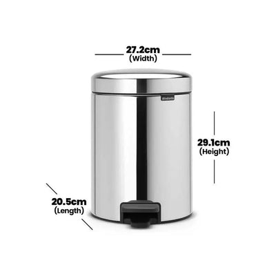 brabantia-newicon-brilliantstainless-steel-pedal-bin-5l-with-plastic-bucket