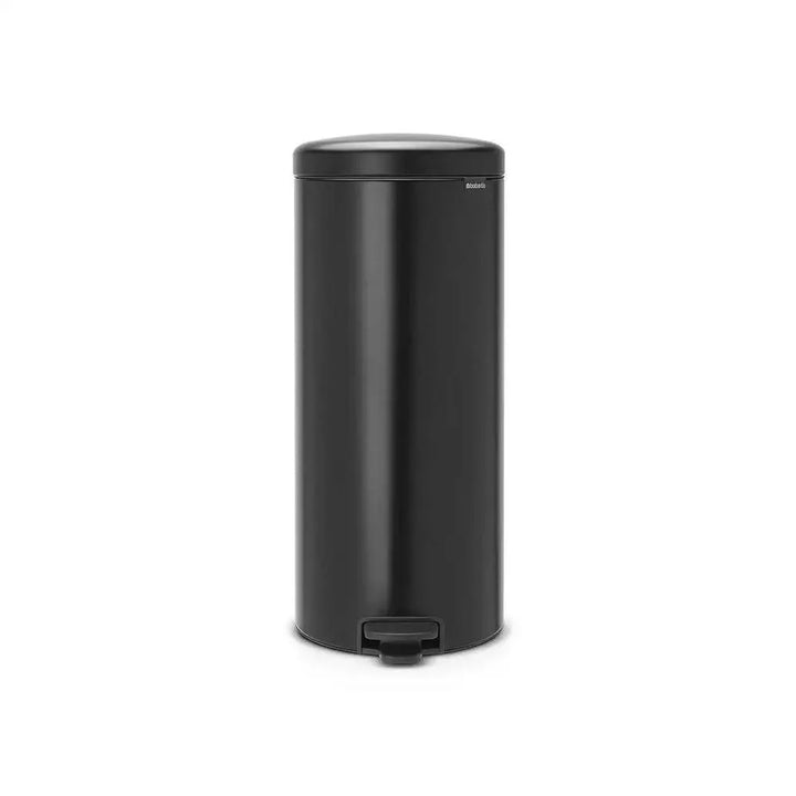 brabantia-newicon-matt-black-stainless-steel-pedal-bin-30l-with-plastic-bucket