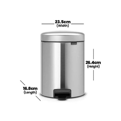 brabantia-newicon-matt-steel-pedal-bin-3l-with-plastic-bucket