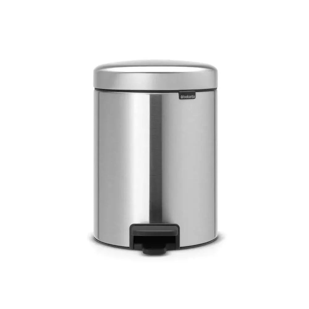 brabantia-newicon-smudge-proof-matt-steel-pedal-bin-3l-with-plastic-bucket