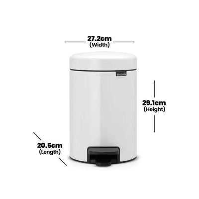 brabantia-newicon-white-stainless-steel-pedal-bin-5l-with-plastic-bucket