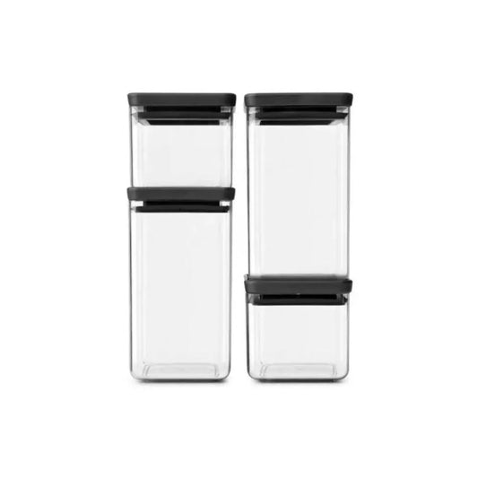 brabantia-plastic-stackable-square-canisters-set-of-4-2x0-7l-2x1-6l-dark-grey