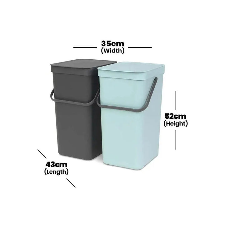 brabantia-sort-go-mint-grey-plastic-bin-2x12l