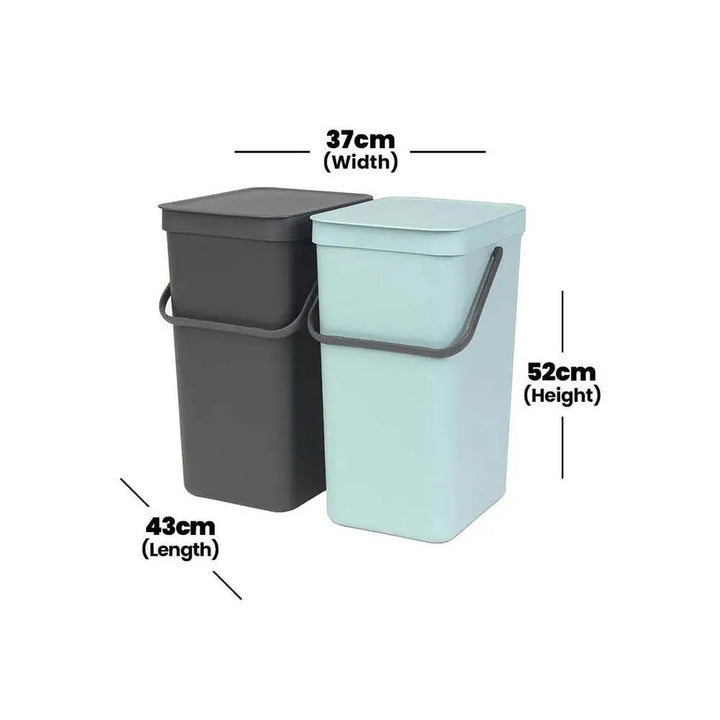 brabantia-sort-go-mint-grey-plastic-bin-2x16l