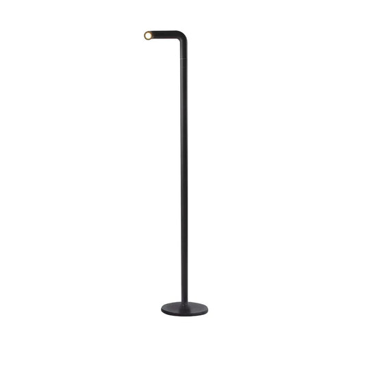 NEWDES Pipe Floor Lamp (H 120 cm, rechargeable), Black