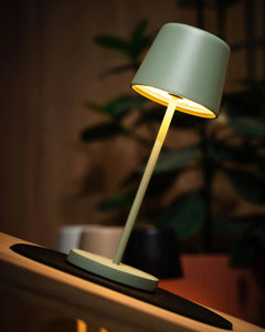 Silwy Monaco Table Lamp  (H 21 cm), Olive Green