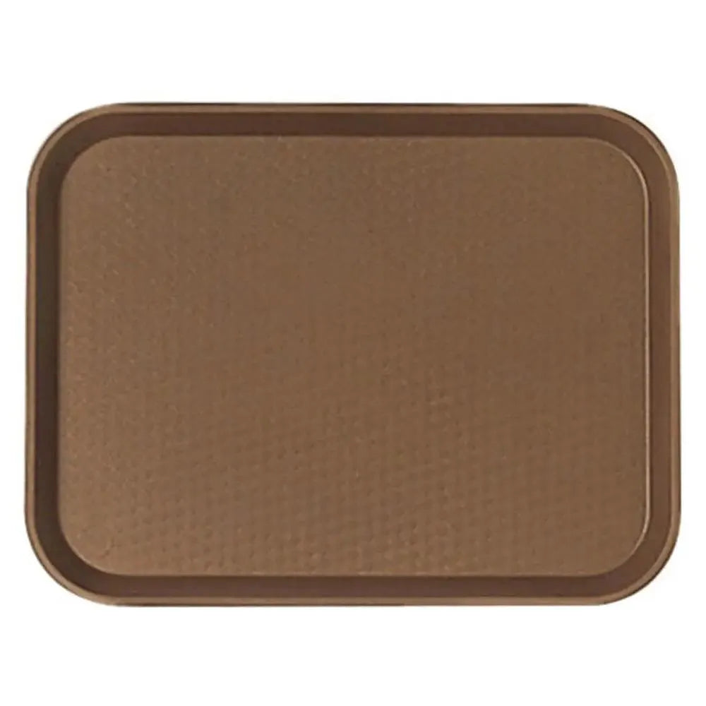 Cambro 1216FF167 Rectangle Serving Tray Brown