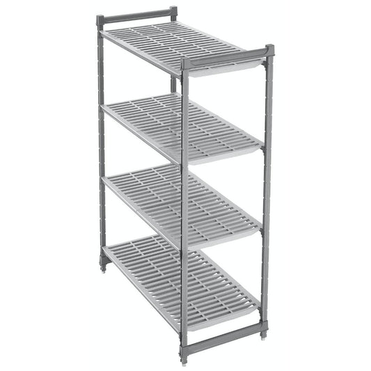 Cambro 4 Shelf Vented Shelving Stationary Starter Unit 46 x 91 x 183 cm   HorecaStore