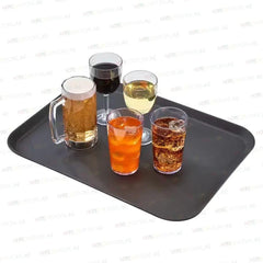 Cambro Camtread 1520CT110 Rectangle Serving Tray Black