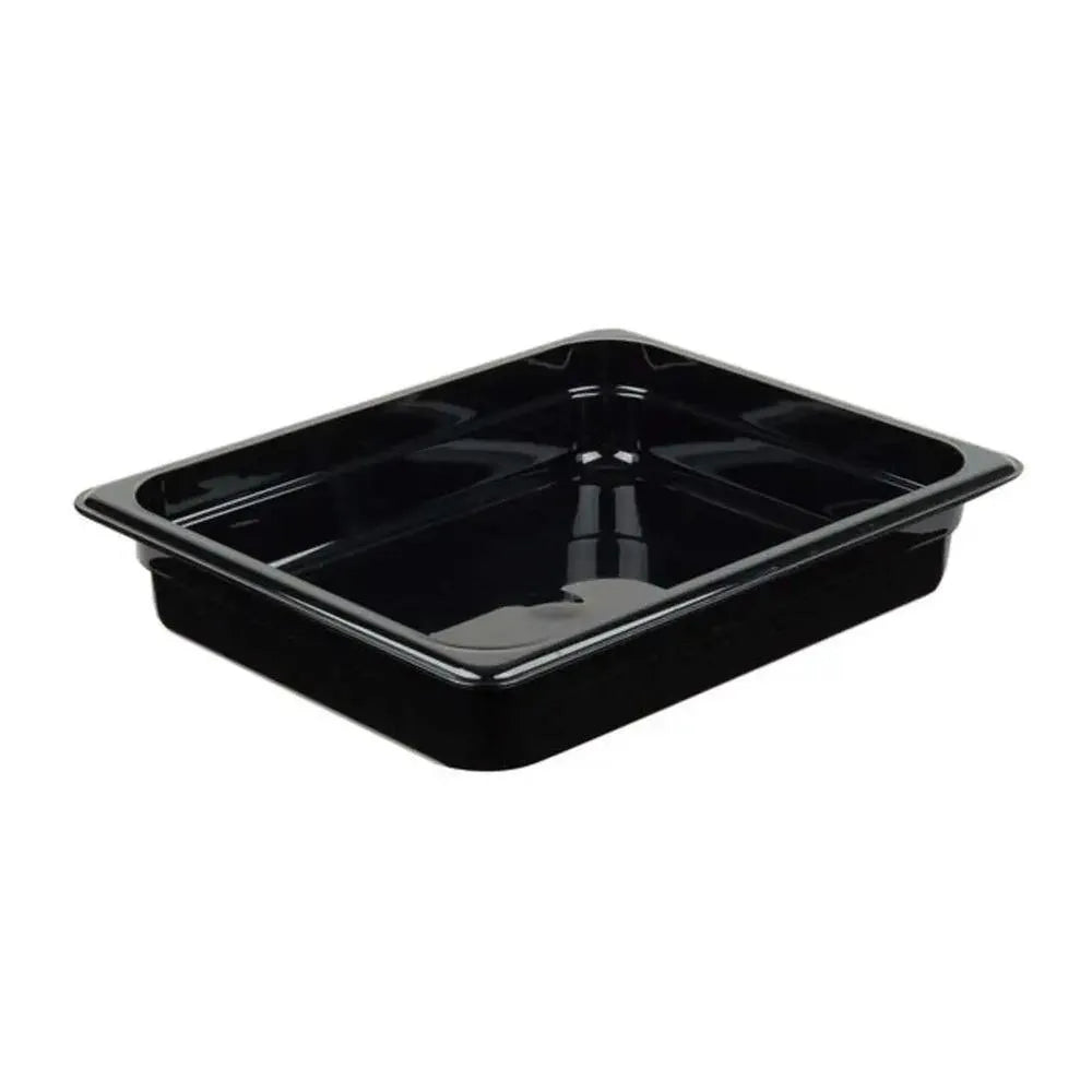 Cambro Camwear 22CW110 GN 1/2 Poly Food Pan Black 6.5cm