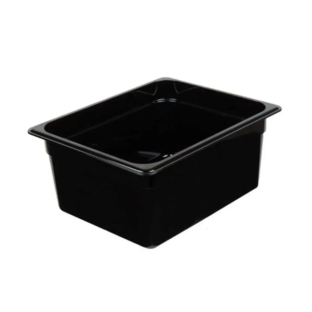 Cambro Camwear 26CW110 GN 1/2 Poly Food Pan Black 15cm