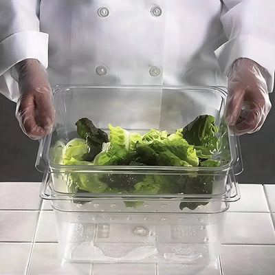 Cambro Camwear 14CW135 GN 1/1 Poly Food Pan Clear Deep 10cm