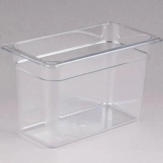 Cambro Camwear 38CW135 GN 1/3 Poly Food Pan Clear Deep 20cm