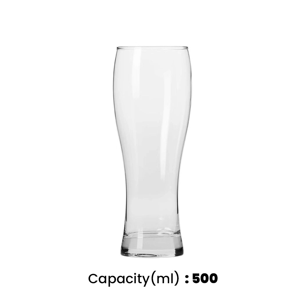 Krosno Tall Chill Beer Glass 500 ml, Set of 6