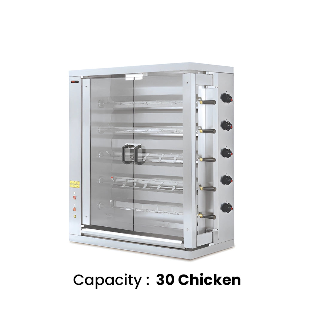 Empero EMP.5EG-LPG Gas Chicken Rotisserie, Cpty 30 Chicken, 109.8 x 48 x 117 cm