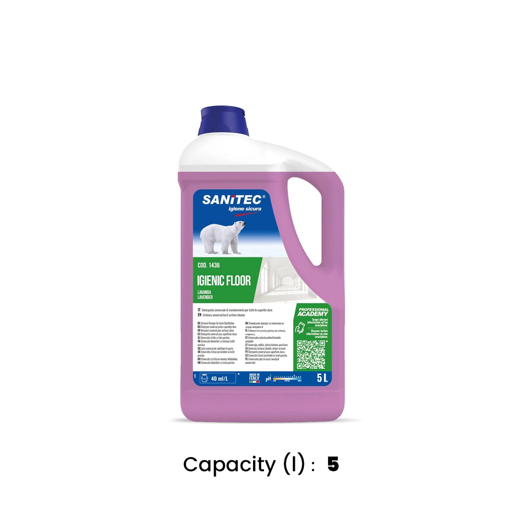 THS Multi-Purpose Lavender Scented Floor Cleaner, 5 Ltr, 6 can