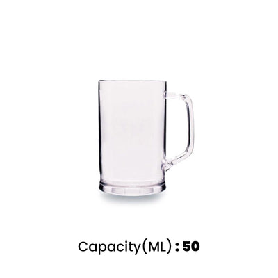 Tribeca Polycarbonate Clear Beer Mug 470 ml, BOX QUANTITY 40 PCS