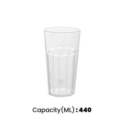 Tribeca Polycarbonate Clear Tumbler 440 ml, BOX QUANTITY 100 PCS