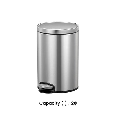 THS Stainless Steel with Pedal Bin , 20 Ltr, 2 pcs