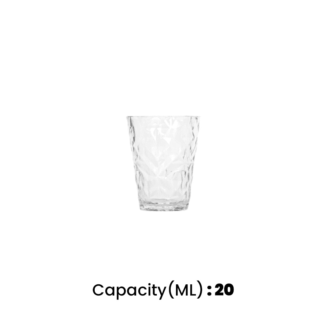 Tribeca Exclusive Prisma Polycarbonate  Clear Shot Glass 20 ml, BOX QUANTITY 210 PCS