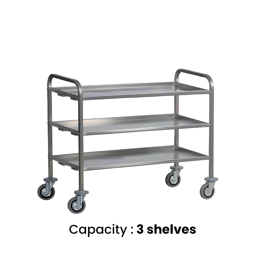 THS Service Trolley 3 Shelves, 80 x 50 x 90 cm