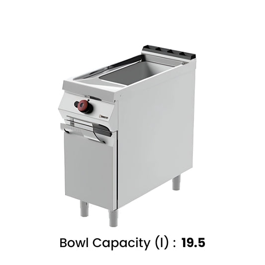 Desco Single Bowl Gas Fryer on Cabinet, 19.5 L, 18.5 kW, 40 x 90 x 90 cm