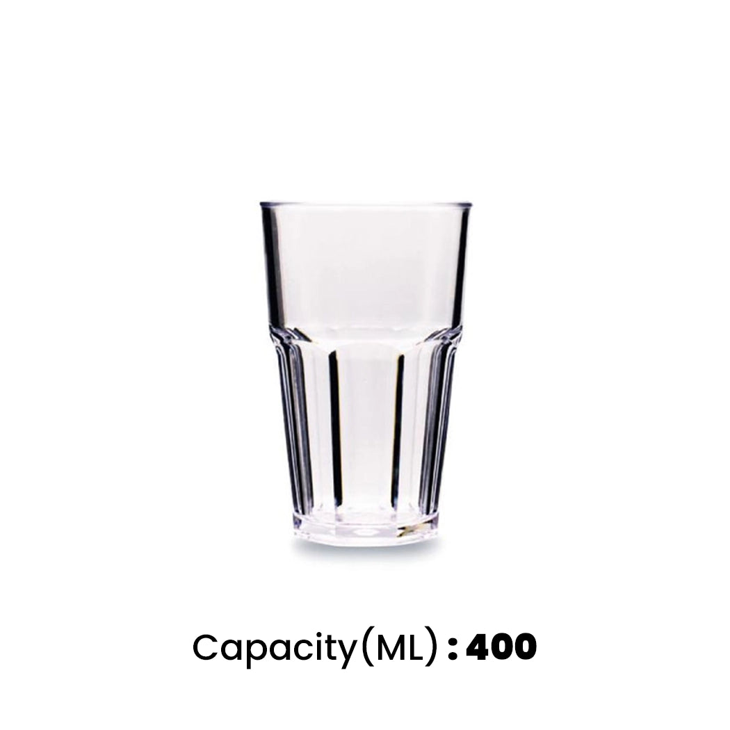 Tribeca Premium Polycarbonate Pc Clear Tumbler 400 ml, BOX QUANTITY 60 PCS