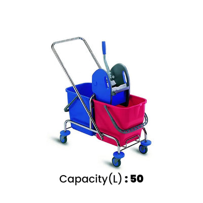 THS RSC50N Double Mop Bucket Trolley 50L